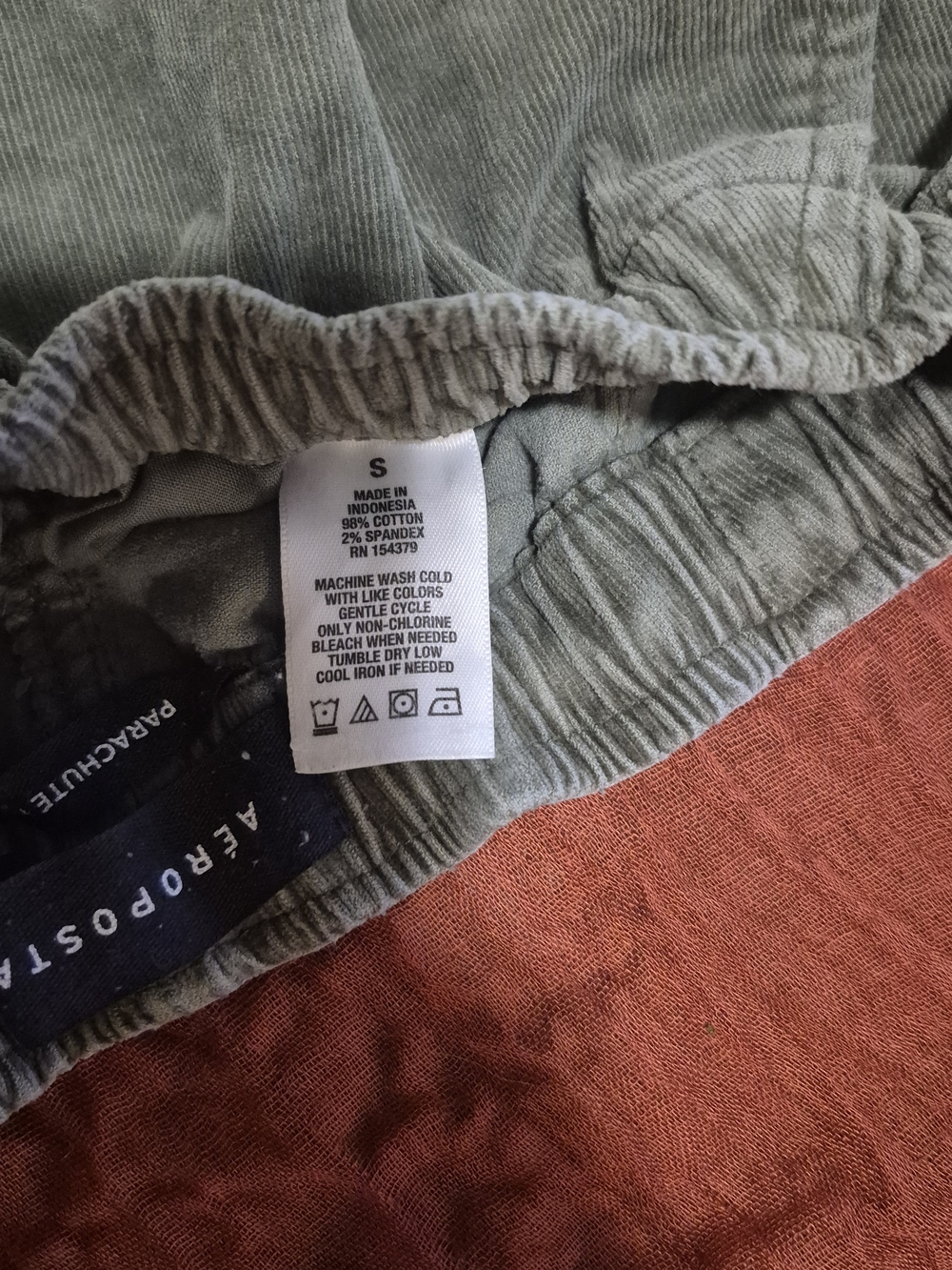 Aeropostale Olive Green Corduroy Pants - Picture 3 of 5